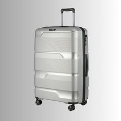 28-inch Silver Hardcase Roller Luggage with 360° Wheels & TSA Lock Sole Premise
