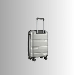 20-inch Silver Carry-On Hardcase Roller Luggage with 360° Wheels Sole Premise