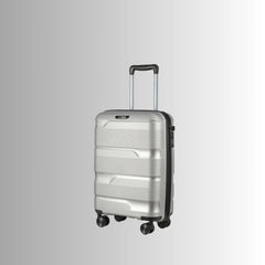 20-inch Silver Carry-On Hardcase Roller Luggage with 360° Wheels Sole Premise