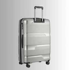 28-inch Silver Hardcase Roller Luggage with 360° Wheels & TSA Lock Sole Premise