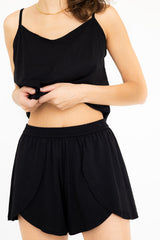 Strap Open Back Cami and Tulip Shorts Salua Lingerie