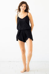 Strap Open Back Cami and Tulip Shorts Salua Lingerie
