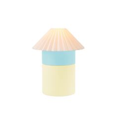 Lamp with a pastel design on a white background