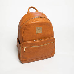 Brown Leather Carrier Backpack Sole Premise
