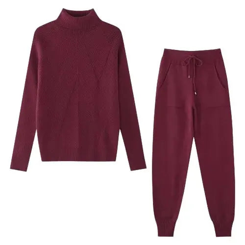 Women's Knitted Tracksuit | Cozy & Stylish Loungewear