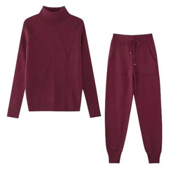 Women's Knitted Tracksuit | Cozy & Stylish Loungewear