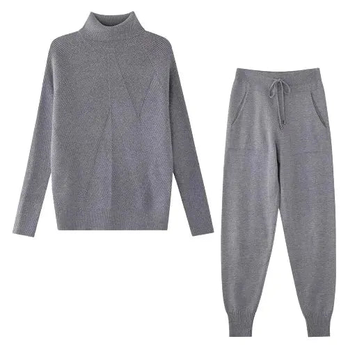 Women's Knitted Tracksuit | Cozy & Stylish Loungewear