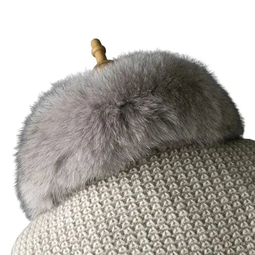 Women's Wool Jacket with Natural Fur Collar | Elegant & Warm