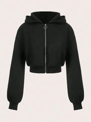 Zip-Up Cropped Hoodie | Brooklyn - BYMANYC ® New York
