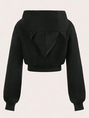 Zip-Up Cropped Hoodie | Brooklyn - BYMANYC ® New York