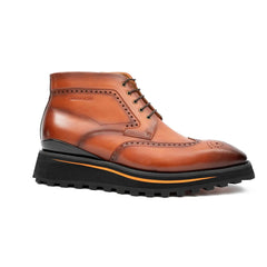 Zipper Brogue Martin Boots 2890 Brown