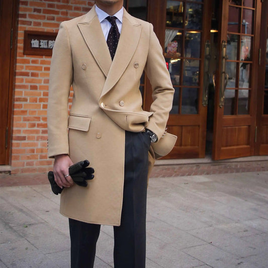 Wool Coat British Slim Fit Family Shopolf