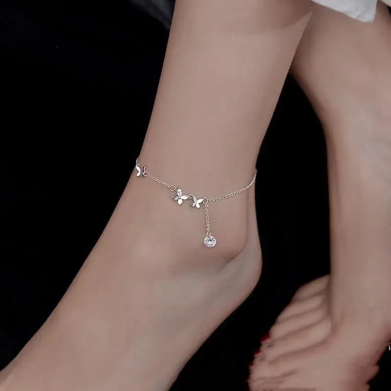 Silver Anklet Family Shopolf