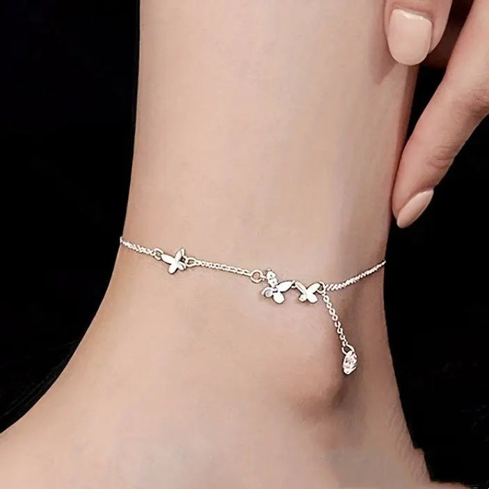 Silver Anklet Family Shopolf