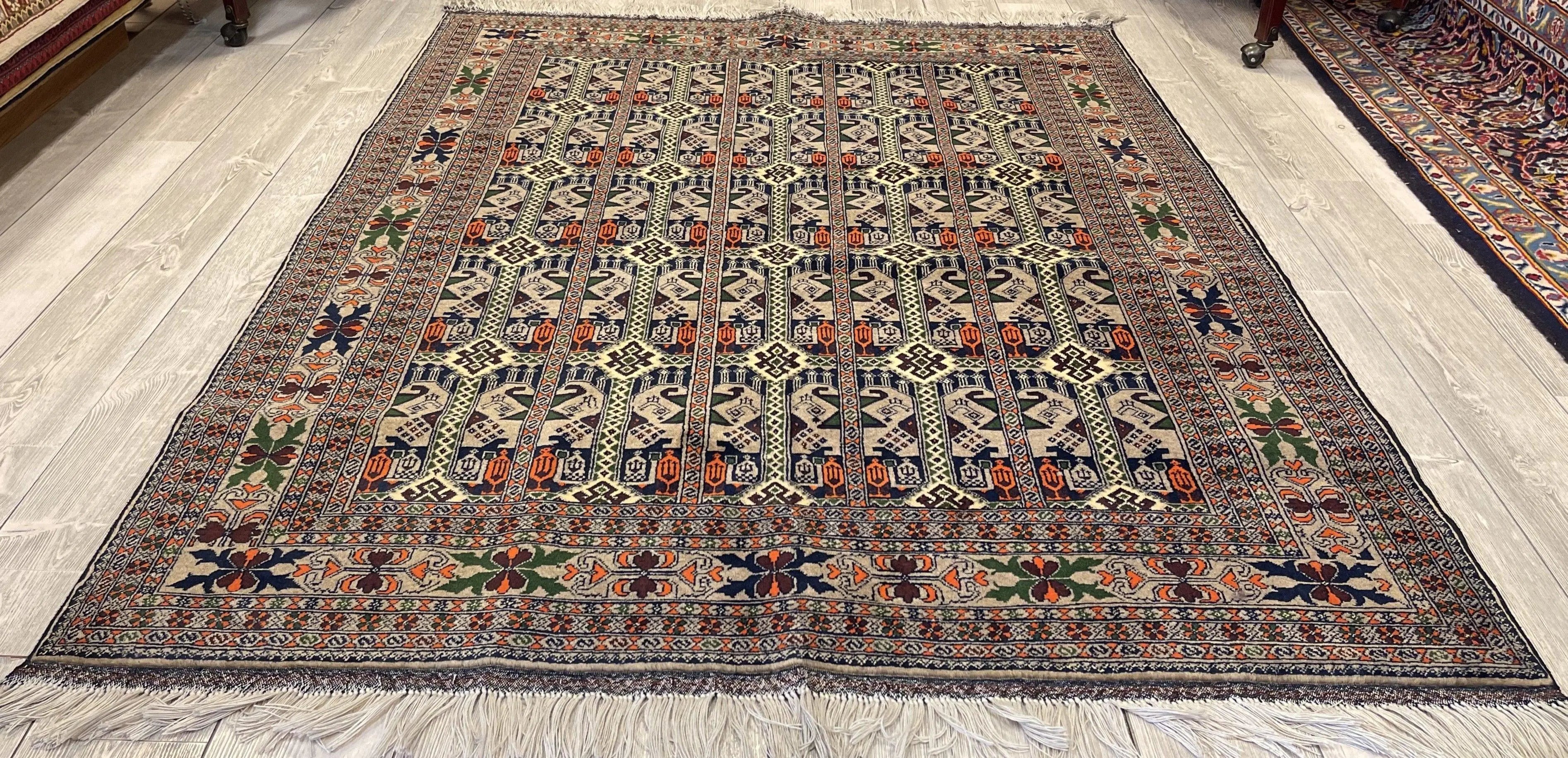 Afghani Area Rug I Ala Bakhmal 5x7 Ft Rugistan