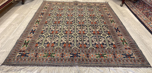 Afghani Area Rug I Ala Bakhmal 5x7 Ft Rugistan