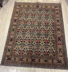 Afghani Area Rug I Ala Bakhmal 5x7 Ft Rugistan
