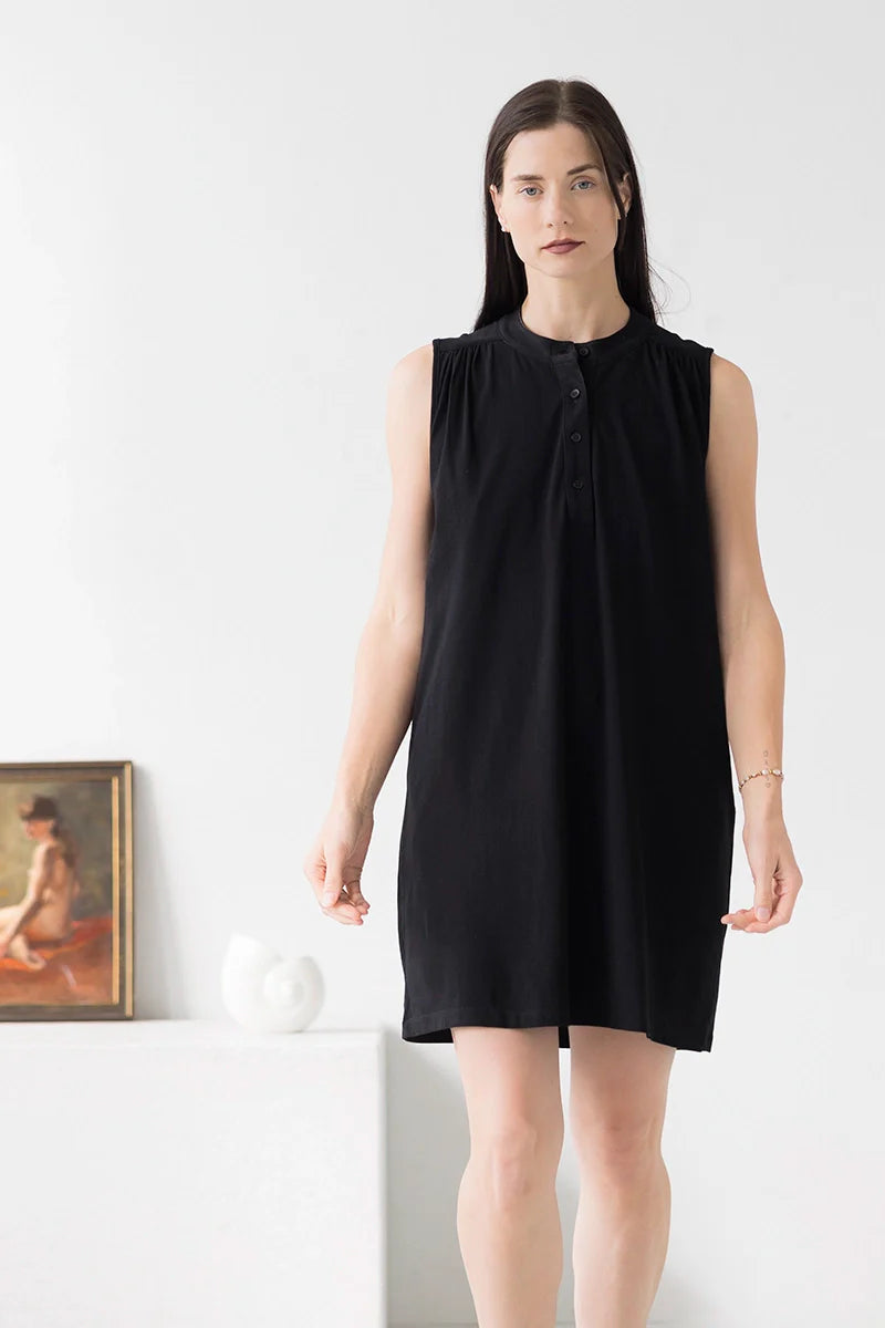 Aisha Relaxed Sleeveless Sleep Tunic – Mini Salua Lingerie