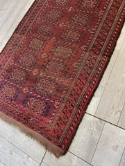 Antique 1880’s Baluch Rug 4x7 Ft Rugistan