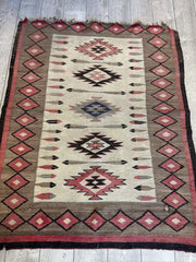 Antique 1880’s Navajo Rug 4’ x 5’ Rugistan