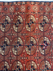 Antique 1880’s Tribal Turkoman Tekke Wedding Rug 3’4” x 4’1” Rugistan