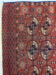 Antique 1880’s Tribal Turkoman Tekke Wedding Rug 3’4” x 4’1” Rugistan