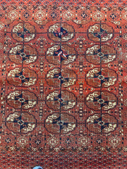 Antique 1880’s Tribal Turkoman Tekke Wedding Rug 3’4” x 4’1” Rugistan