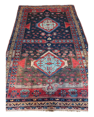 Antique 19th Century Handwoven Kazak Tribal Rug 5’ x 8’ Rugistan