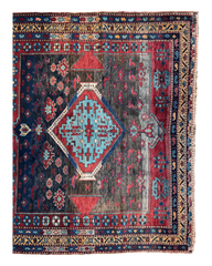 Antique 19th Century Handwoven Kazak Tribal Rug 5’ x 8’ Rugistan