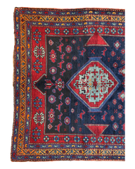 Antique 19th Century Handwoven Kazak Tribal Rug 5’ x 8’ Rugistan