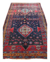 Antique 19th Century Handwoven Kazak Tribal Rug 5’ x 8’ Rugistan