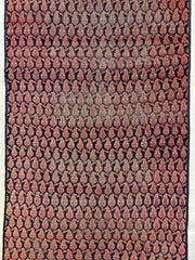 Antique All Over Paisley Kurdish Afshar Fragment Runner 3’3” x 7’7” Rugistan