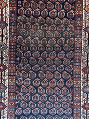 Antique All Over Paisley Kurdish Afshar Rug 4’5” x 8’11” Rugistan