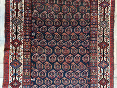 Antique All Over Paisley Kurdish Afshar Rug 4’5” x 8’11” Rugistan