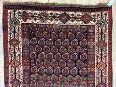 Antique All Over Paisley Kurdish Afshar Rug 4’5” x 8’11” Rugistan
