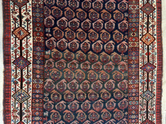 Antique All Over Paisley Kurdish Afshar Rug 4’5” x 8’11” Rugistan