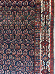 Antique All Over Paisley Kurdish Afshar Rug 4’5” x 8’11” Rugistan