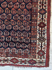 Antique All Over Paisley Kurdish Afshar Rug 4’5” x 8’11” Rugistan