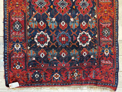 Antique Attractive Persian Khamseh Rug Early 20th Century 46” x 66” Rugistan