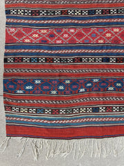 Antique Caucasian Shahsavan Soumak Rug 4’9” x 7’4” Rugistan