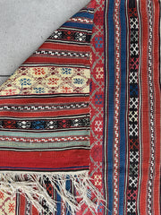 Antique Caucasian Shahsavan Soumak Rug 4’9” x 7’4” Rugistan