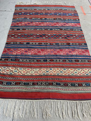 Antique Caucasian Shahsavan Soumak Rug 4’9” x 7’4” Rugistan