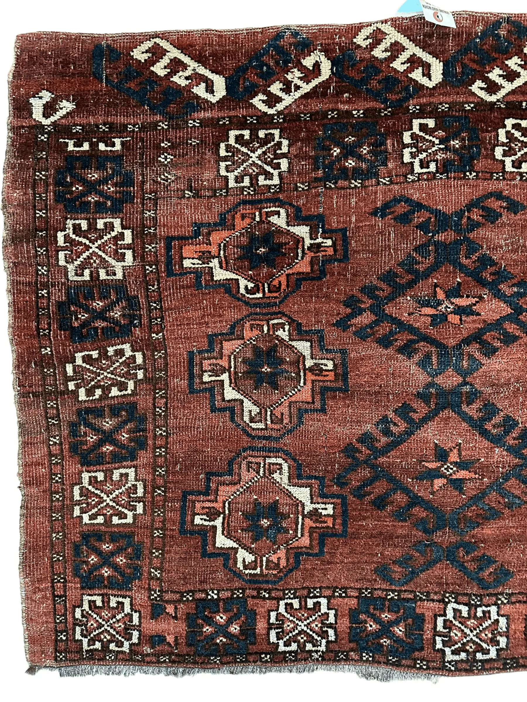Antique Kizil Ayak Turkoman Chuval, Juval Rug 60"×34” Rugistan