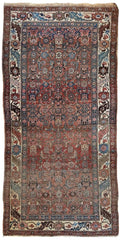 Antique Late 19th Century Persian Kurdish Gholtogh Rug 4 x 7 Rugistan