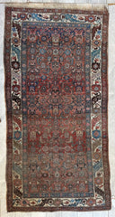Antique Late 19th Century Persian Kurdish Gholtogh Rug 4 x 7 Rugistan