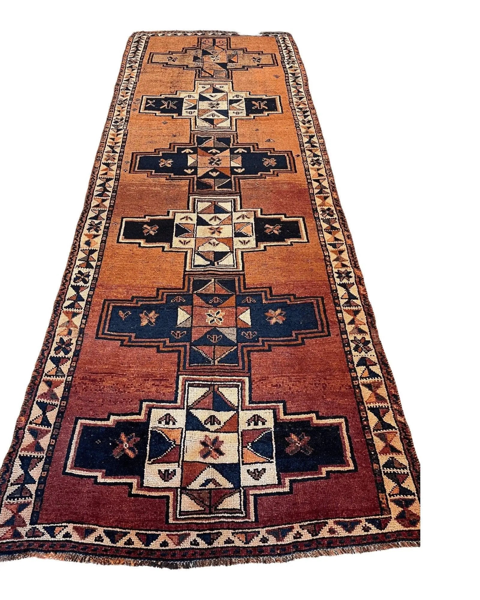 Antique Luri Persian Tribal Rug 4’4”x12’9” Rugistan