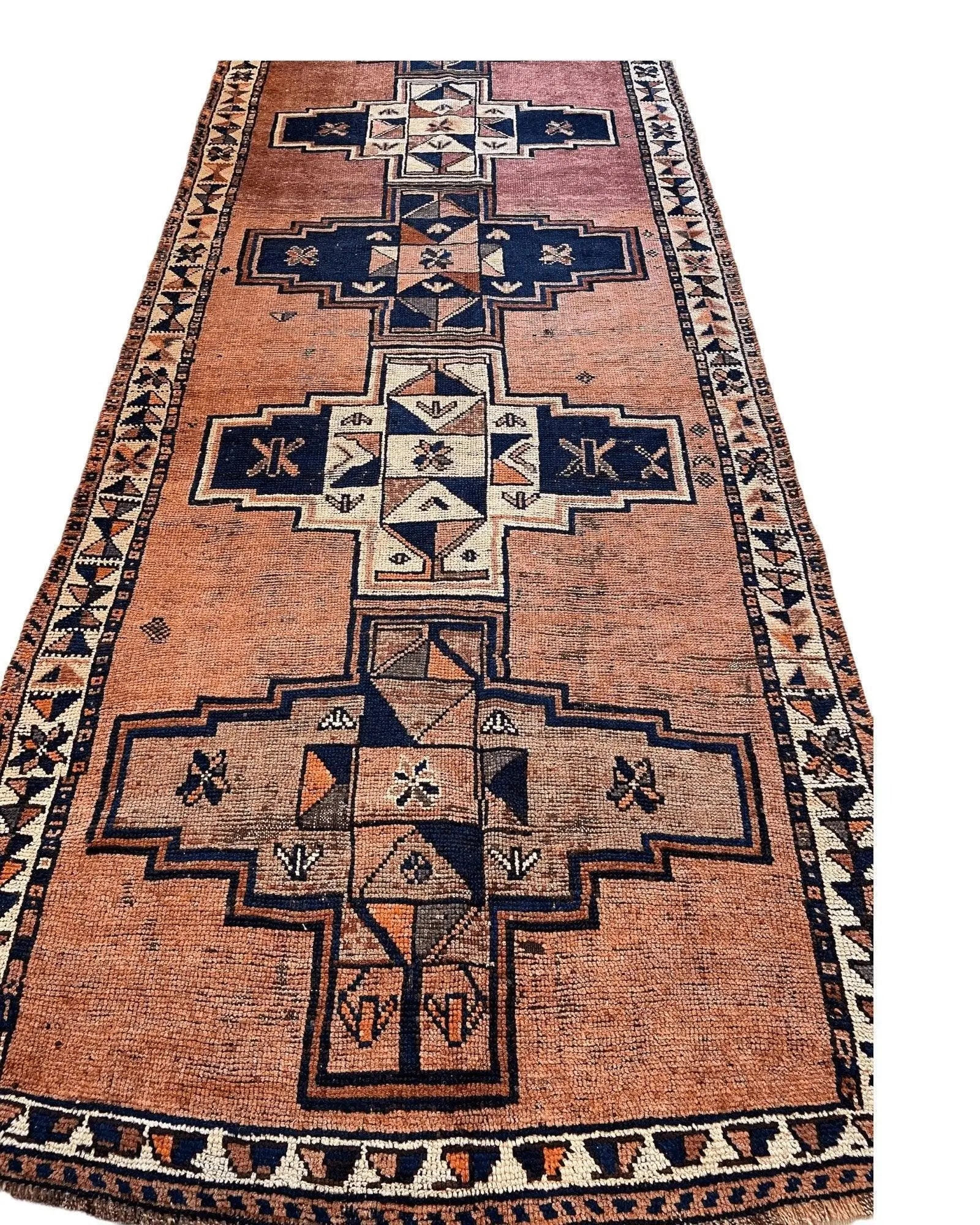 Antique Luri Persian Tribal Rug 4’4”x12’9” Rugistan