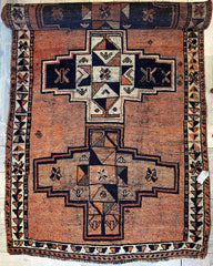 Antique Luri Persian Tribal Rug 4’4”x12’9” Rugistan