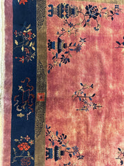 Antique Nicholas Chinese Art Deco Rug - 8'2" X 9'9" Rugistan