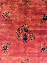 Antique Nicholas Chinese Art Deco Rug - 8'2" X 9'9" Rugistan